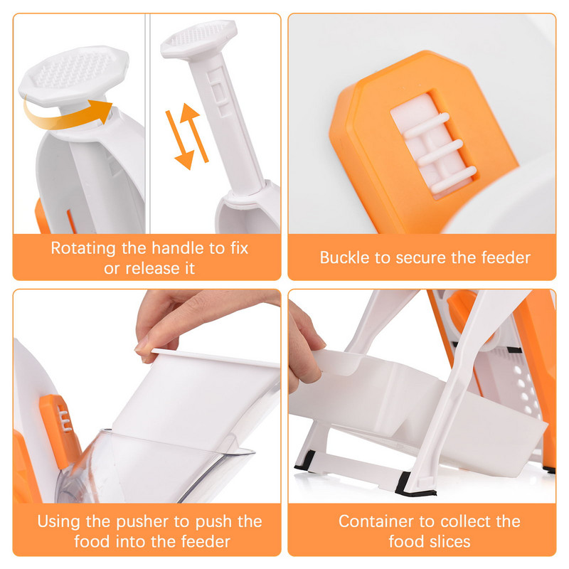 Saugi daržovių pjaustyklė Daugiafunkcinė bulvių pjaustyklė Morkų trintuvė Reguliuojama daržovių mandolino pjaustyklė Virtuvė