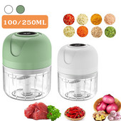 100 ml/250 ml ustensile de bucătărie Mini USB fără fir electric mașină de tocat usturoi presă tocator legume chili tocator carne tocator alimente