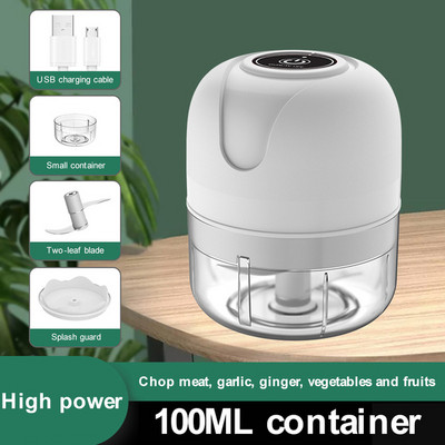 100 ml/250 ml ustensile de bucătărie Mini USB fără fir electric mașină de tocat usturoi presă tocator legume chili tocator carne tocator alimente