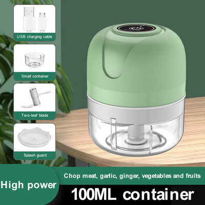 100 ml/250 ml ustensile de bucătărie Mini USB fără fir electric mașină de tocat usturoi presă tocator legume chili tocator carne tocator alimente