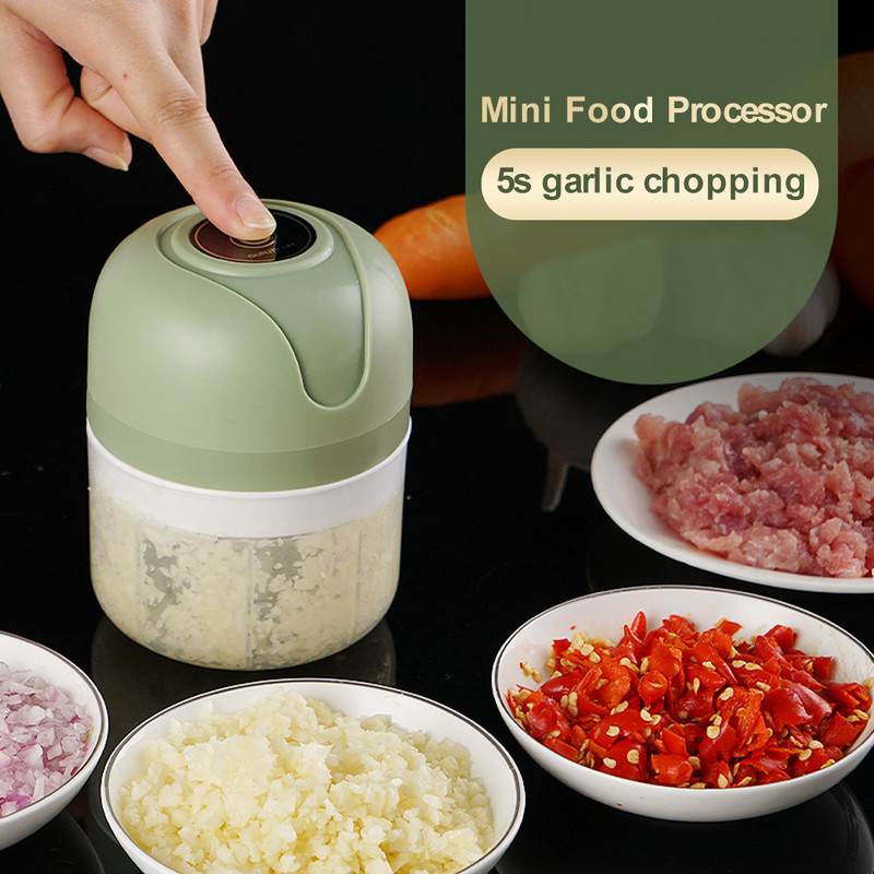 100 ml/250 ml ustensile de bucătărie Mini USB fără fir electric mașină de tocat usturoi presă tocator legume chili tocator carne tocator alimente