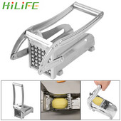 HILIFE Fâșie de tăiat cartofi Tocator felie din oțel inoxidabil Mașină practică de tăiat castraveți Unelte pentru legume