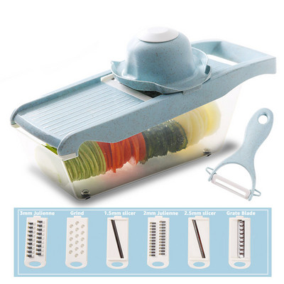 8 az 1-ben többfunkciós zöldségvágó Gyümölcsszeletelő Élelmiszer aprító Zöldség aprító lefolyó kosárral Kütyük Konyhai tartozékok