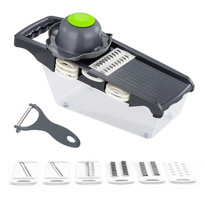 8 az 1-ben többfunkciós zöldségvágó Gyümölcsszeletelő Élelmiszer aprító Zöldség aprító lefolyó kosárral Kütyük Konyhai tartozékok