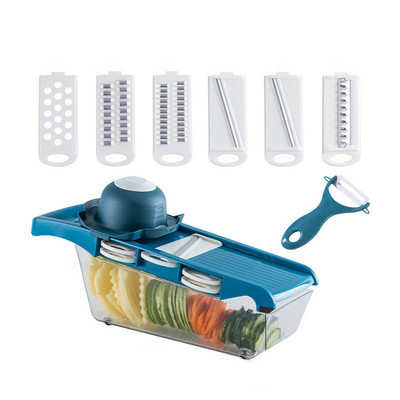 8 az 1-ben többfunkciós zöldségvágó Gyümölcsszeletelő Élelmiszer aprító Zöldség aprító lefolyó kosárral Kütyük Konyhai tartozékok