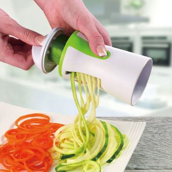 1PC ножове Спирализатор за зеленчуци Slicer Twister Ръчен спирален нож Ренде за плодове Инструменти за готвене Спагети Паста Кухненска джаджа