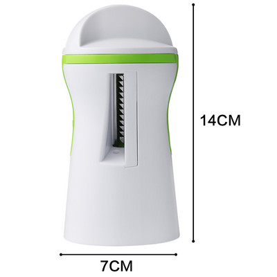 1 db-os pengék zöldséges spirálszeletelő csavaró kézi spirálvágó gyümölcsreszelő főzőeszközök spagettitészta konyhai kütyü