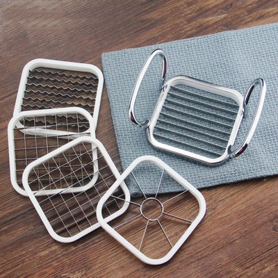 Daugiafunkcinė 5 viename vaisių daržovių pjaustyklė nerūdijančio plieno bulvių obuolių pjaustyklė bulvytės gaminimo įrankis virtuvės įrankiai priedai