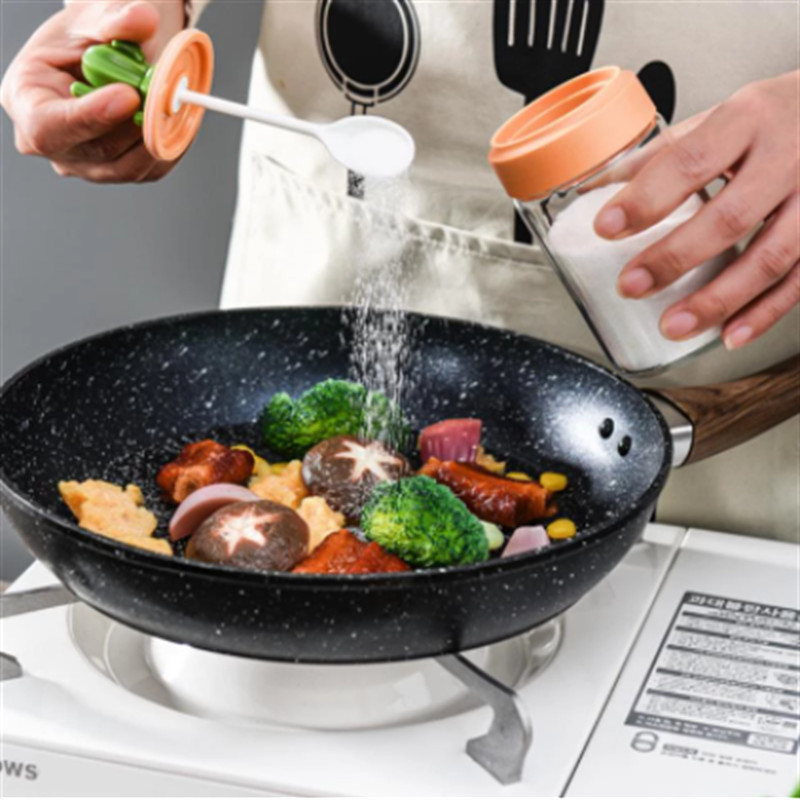 Set borcane pentru condimente de bucătărie, capac de cactus din sticlă, organizator de suport pentru condimente, cutie de condimente, recipient pentru pudră de zahăr, provizii pentru depozitarea condimentelor