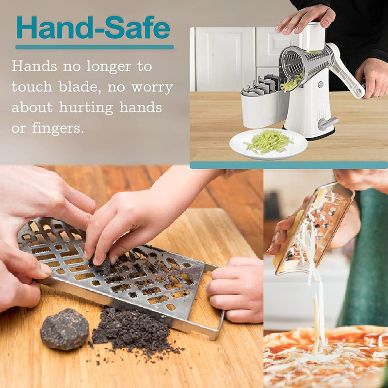 Penki viename daržovių pjaustyklės daržovių Julienne pjaustyklės rankinis daržovių pjaustyklės apvalios pjaustyklės bulvių spiralizatorius namų įtaiso įrankis