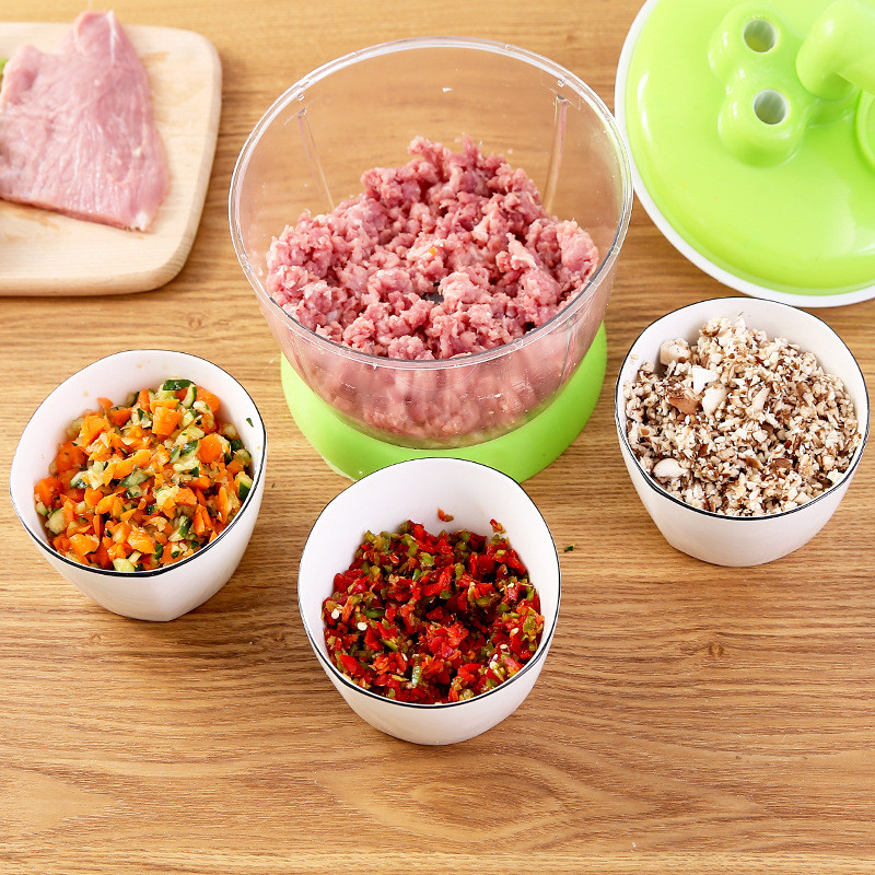 Galingas rankinis mėsmalė Rankinis maisto smulkintuvas smulkintuvas maišytuvas mėsai, vaisiams, daržovėms ir riešutams smulkinti.