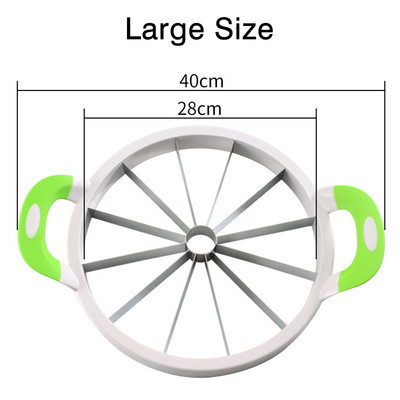 Ekstra veliki rezač lubenice Comfort Home Okrugli rezač voća i povrća od nehrđajućeg čelika Cantaloup Melon Kitchen