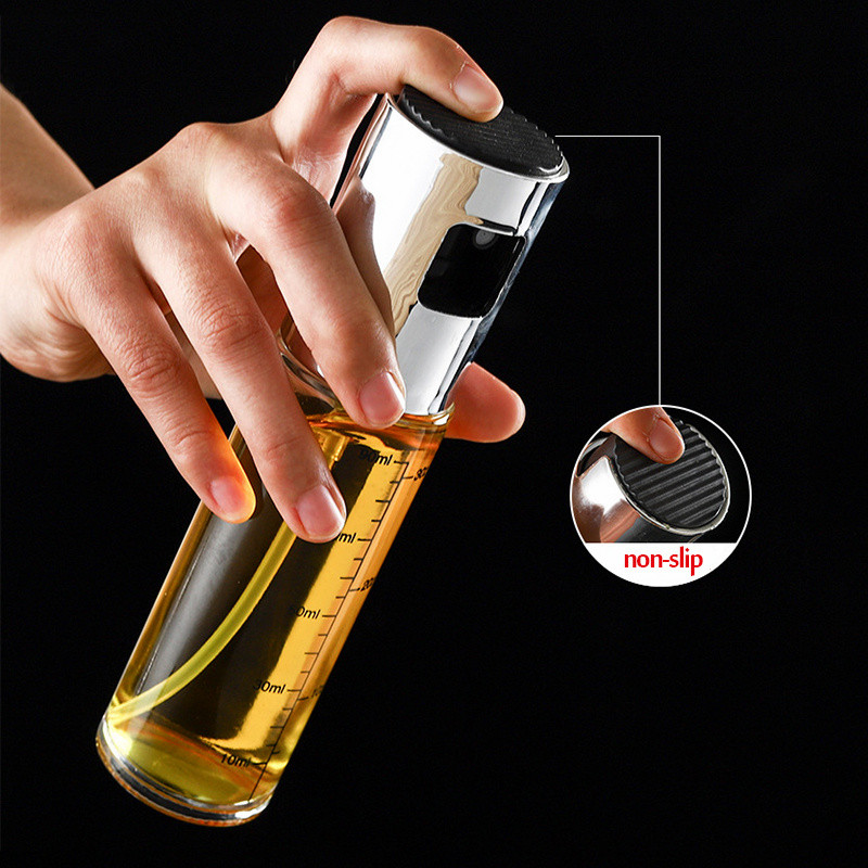 Nerūdijančio aliejaus butelis virtuvės aliejaus purškiamas butelis kepimui kepimo acto rūko purkštuvas kepsninės purškiamas butelis Kepimo kepsninė iškylai įrankiai