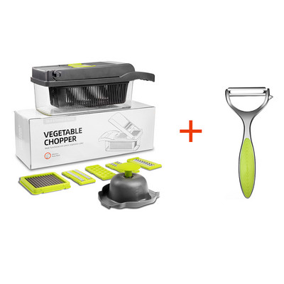 Köögiviljahakkija Mandoliini viilutaja suure mahutiga Spiraliseerija Köögiviljatükeldaja Köögiviljalõikur Köögitarvikud