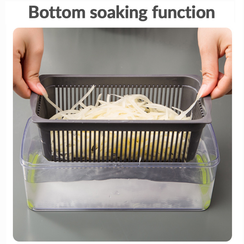 Köögiviljahakkija Mandoliini viilutaja suure mahutiga Spiraliseerija Köögiviljatükeldaja Köögiviljalõikur Köögitarvikud