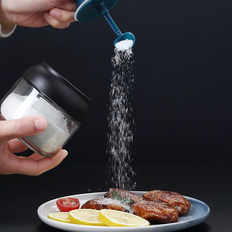 Staklena boca za začine Posude za začine Boca za sol Zatvorena boca za kućanstvo otporna na vlagu Staklenka sa začinima za sol Kuhinjski pribor