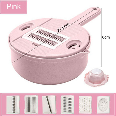 7 u 1 višenamjenski rezač povrća Rezanje limuna Kuhinjska sjeckalica za voće Sjeckalica za sir Rezanje za krastavce Kućni alat za povrće