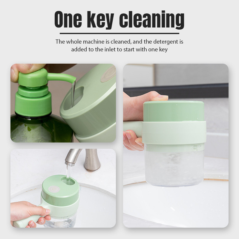 4 viename rankinis elektrinis daržovių pjaustytuvo rinkinys Patvarus čili daržovių smulkintuvas Virtuvės įrankis USB įkrovimo imbiero trintuvo mašina