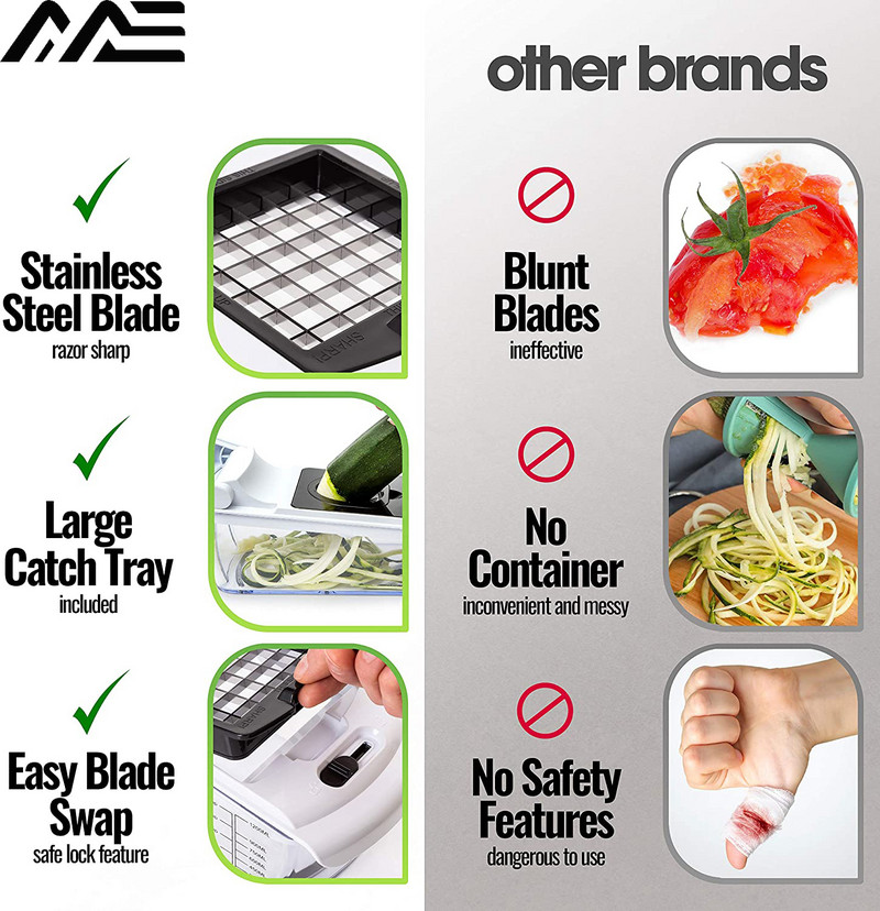 Tocător de legume multifuncțional 14 în 1 Tocător de salate de uz casnic Accesorii de bucătărie Depozitare ustensile de bucătărie Lucruri utile pentru casă