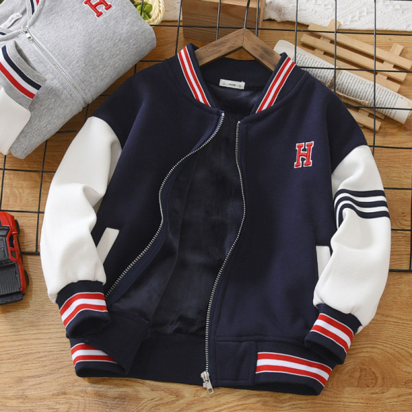 Geaca pentru copii cu fermoar si buzunar