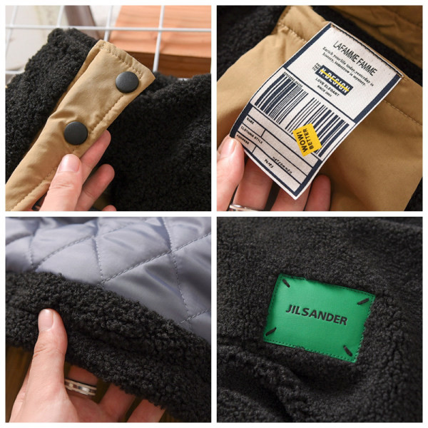 Vaikiška striukė su aukšta apykakle ir kišene