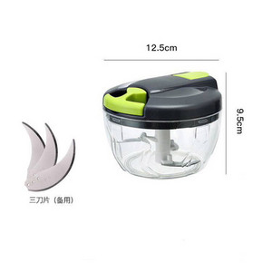 Kézi zöldségaprító kézi húzó zsinór Zöldségszeletelő Hagymavágó Tojás turmixgép Húsdaráló Turmixgép BPA mentes konyhai robotgép