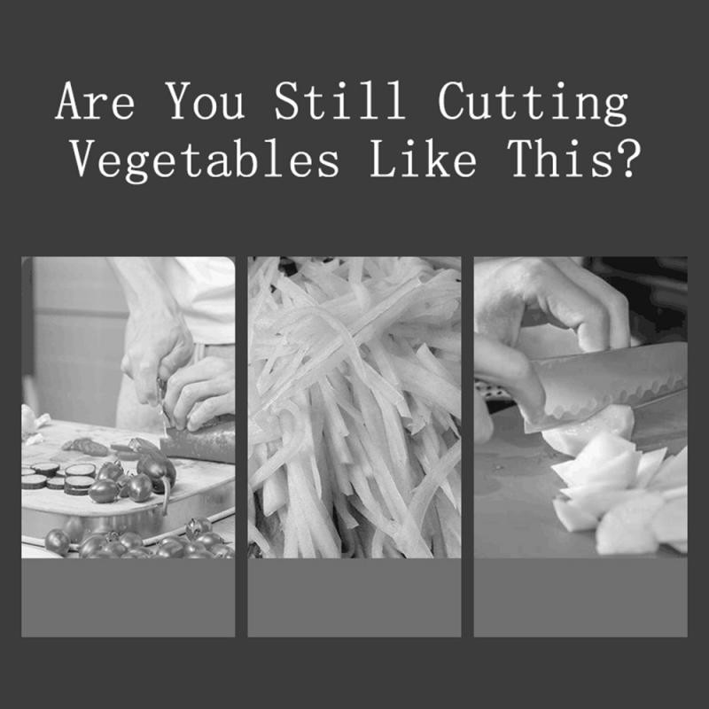 Tăiător de fructe 7 în 1 Tăiător de cartofi Răzătoare de morcovi Brânză Tăiător de legume Tăiător de legume Accesorii de bucătărie Făcător de mandolină