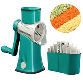 Többfunkciós kézi zöldségvágó burgonyasajt konyhai szerszám szeletelő háztartási aprító Húsdaráló Rotációs reszelő