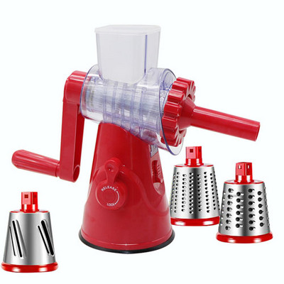 Többfunkciós kézi zöldségvágó burgonyasajt konyhai szerszám szeletelő háztartási aprító Húsdaráló Rotációs reszelő