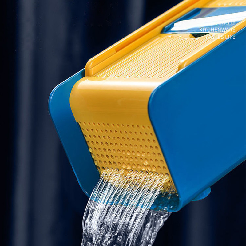 ONEUP Tăiător de fructe pentru legume Răzătoare Cutter Multifuncțional pentru curățarea cartofilor Răzătoare pentru morcovi Coș de scurgere Accesorii noi pentru unelte de bucătărie