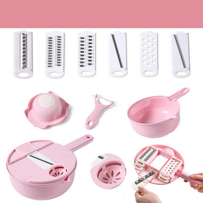 Daržovių pjaustyklė Daugiafunkcinė mandolino pjaustyklė vaisių bulvių skustukas morkų sūrio tarka Virtuvės reikmenys smulkintuvas pjaustyklė