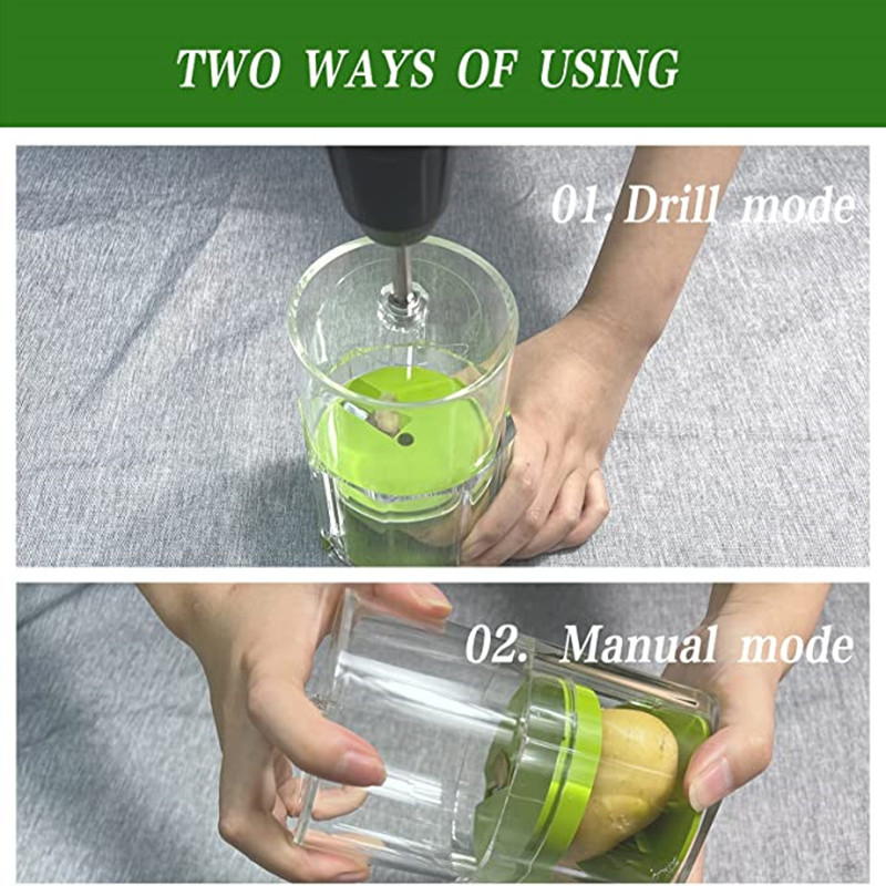 3 viename elektrinis gręžtuvas daržovių smulkintuvas vaisių pjaustytuvas bulvių spiralizatorius maisto rotacinis pjaustytuvas smulkintuvas Virtuvės priedai