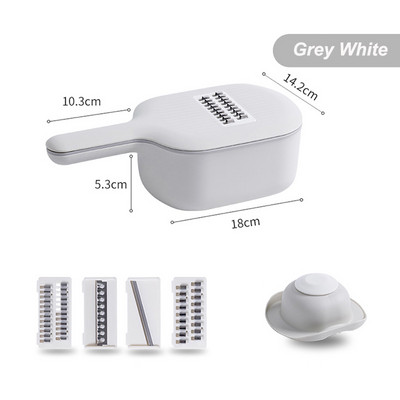 Višenamjenski set rezača za povrće Rezač Rende od nehrđajućeg čelika Gulilica voća Sjeckalice Košara za odvod Alati Kuhinjski dodaci