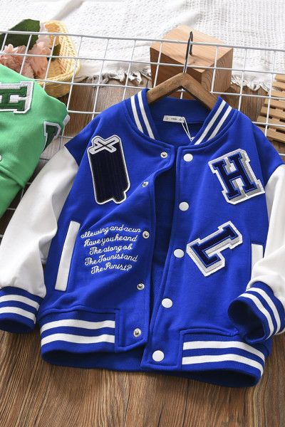 Baseball jakna za dječake s izvezenim natpisom