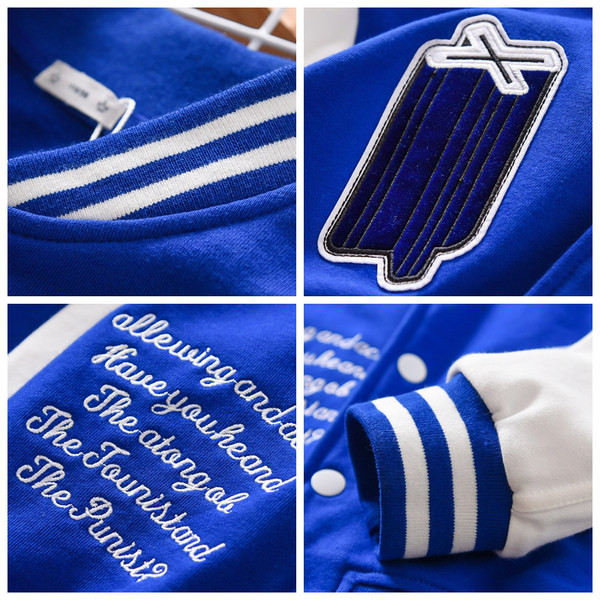 Baseball jakna za dječake s izvezenim natpisom