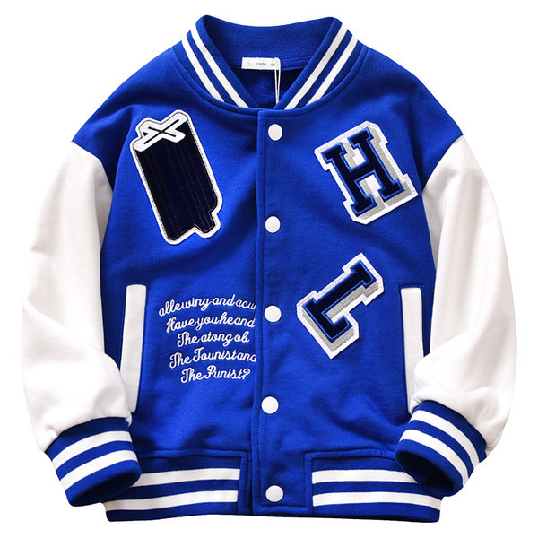 Baseball jakna za dječake s izvezenim natpisom