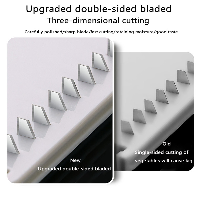 Mandolina Voće Povrće Meso Višenamjenski rezač Rezač Sjeckanje Siguran rezač Sjeckalica papira Kuhinjski uređaj Sjeckalica