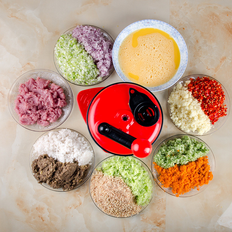 500 ml-1,5 L Višenamjenski kuhinjski ručni procesor hrane Sjeckalica za meso Sjeckalica za povrće Rezač Mješalica za jaja