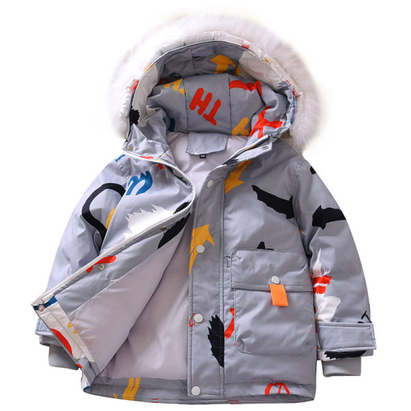 Dječja jakna s kapuljačom i puhom