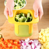 Artefact de tăiat și tăiat cubulețe Multifuncțional din oțel inoxidabil legume morcov castraveți cartofi prăjiți instrument Accesorii de bucătărie