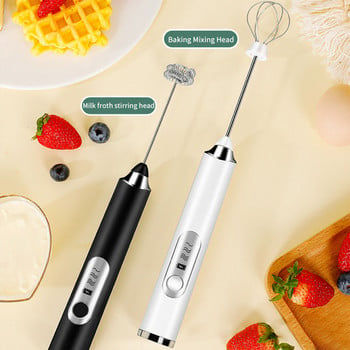 Wireless Milk Frothers Electric Foam Maker Eggs Beater Handheld Blender with USB High Egg Speed Coffee Cream Mixer Εργαλεία κουζίνας