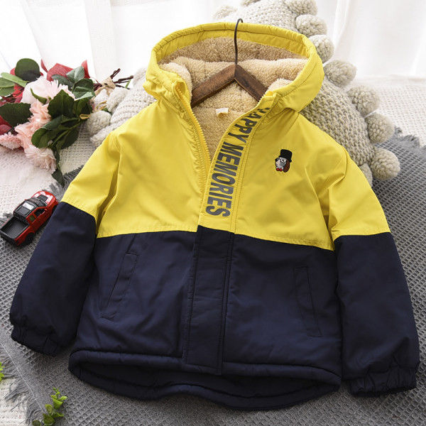 Dječja jakna za dječake s vezom i natpisom