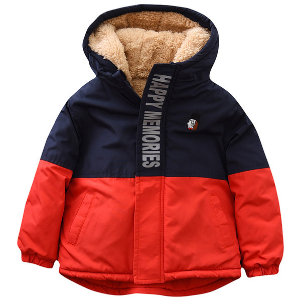 Dječja jakna za dječake s vezom i natpisom