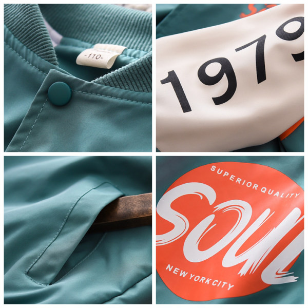 Dječja jakna s printom i gumbima