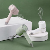 Mini vezeték nélküli elektromos tojáshabverő kézi USB újratölthető élelmiszer turmixgép tejhabosító 3 sebességes tejszínes élelmiszer sütemény keverő