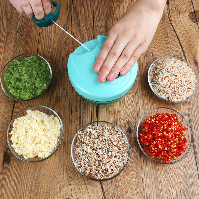 Tocator multifuncțional nou, cu design rapid, pentru legume, fructe, tocator manual de tocat carne, tocator de usturoi