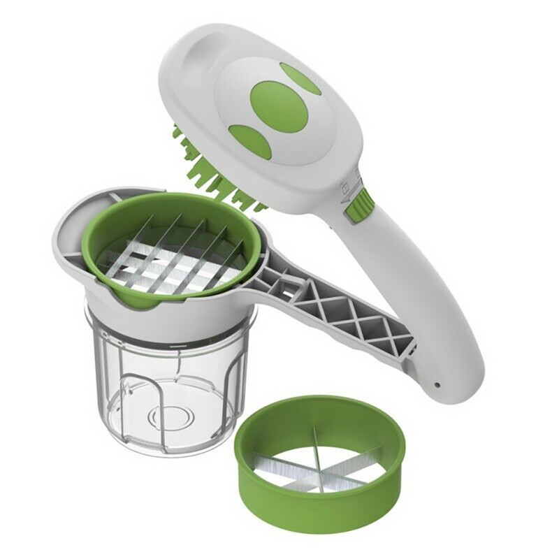 2020-as új Magic Nicer gyors rozsdamentes acél zöldségaprító 5 az 1-ben többfunkciós konyhai hagyma zöldségszeletelő