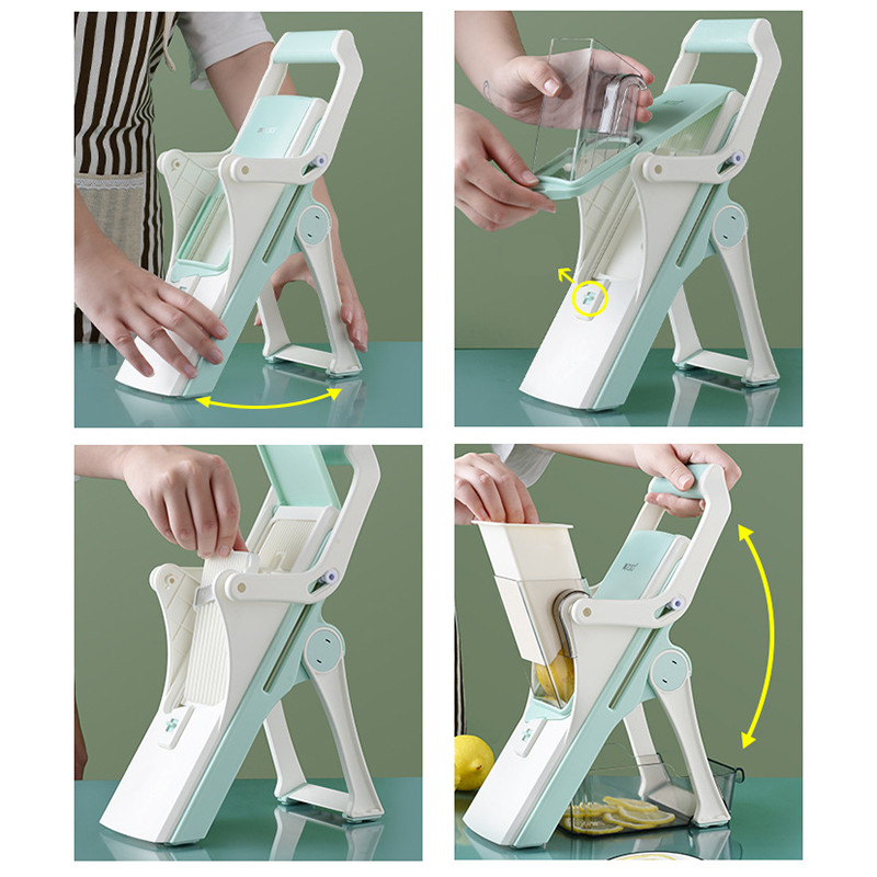 5 u 1 višenamjenski uređaj za rezanje kriški povrća Prženo voće Gulilica za krumpir Ocijed za sir Rende Kuhinjski dodaci