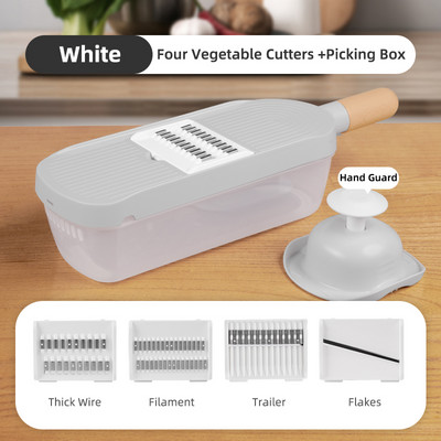 Tăiător de legume multifuncțional, cu depozitare pe spate, tăietor de legume, tocător, accesorii pentru bucătărie, gadget pentru utilizare în bucătărie