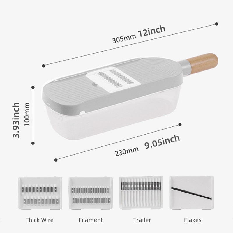 Tăiător de legume multifuncțional, cu depozitare pe spate, tăietor de legume, tocător, accesorii pentru bucătărie, gadget pentru utilizare în bucătărie